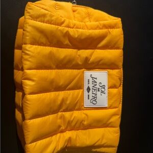 Sol de Janeiro Bright Orange Quilted Pouch